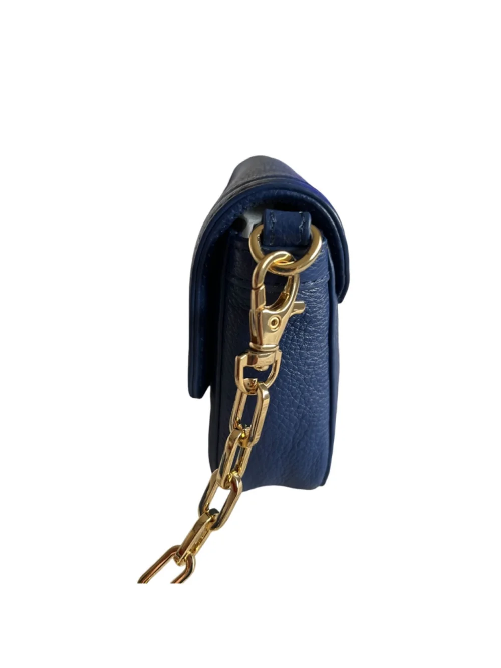 Tory Burch NWT Crossbody Bag LEATHER Indigo Blue AMANDA MINI